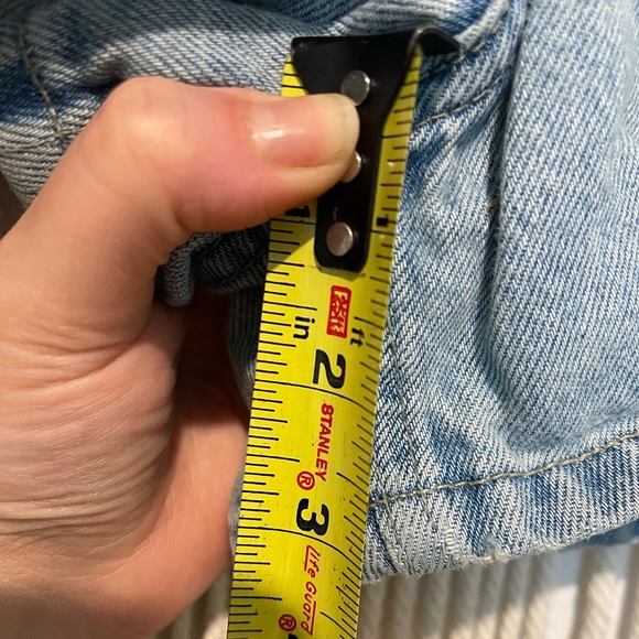 Vintage B.E. Blues High Waisted Denim Shorts Sz 11/12 - Picture 6 of 6